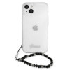 Guess GUHCP13SKPSBK Apple iPhone 13 mini cietais futrālis Black Pearl, caurspīdīgs