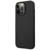 Mercedes-AMG AMHCP14LDOLBK Apple iPhone 14 Pro cietais maciņš, Leather Hot Stamped, melns