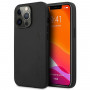Mercedes-AMG AMHCP14XDOLBK Apple iPhone 14 Pro Max cietais futrālis, Leather Hot Stamped, melns