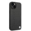 BMW BMHMP14SSLLBK Apple iPhone 14 cietais maciņš, Signature Logo Imprint MagSafe, melns
