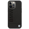 BMW BMHMP14LSLLBK Apple iPhone 14 Pro cietais maciņš, Signature Logo Imprint MagSafe, melns