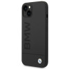 BMW BMHMP14MSLBLBK Apple iPhone 14 Plus / 15 Plus cietais maciņš, Silicone Signature Logo MagSafe, melns