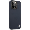 BMW BMHMP14XSILNA Apple iPhone 14 Pro Max vāciņš, Silicone Metal Logo MagSafe, navy