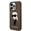 Karl Lagerfeld KLHCP14XHNIKTCK Apple iPhone 14 Pro Max cietais maciņš, Ikonik Karl, melns