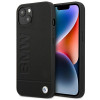 BMW BMHCP14MSLLBK Apple iPhone 14 Plus / 15 Plus vāciņš, Leather Stamp, melns