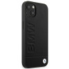 BMW BMHCP14MSLLBK Apple iPhone 14 Plus / 15 Plus vāciņš, Leather Stamp, melns