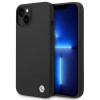BMW BMHCP14SSILBK Apple iPhone 14 vāciņš, Silicone Metal Logo, melns