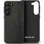 Mercedes-AMG AMHCS23SBLSCA Carbon Stripe & Embossed cietais maciņš Samsung Galaxy S23 (S911), melns