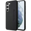 Mercedes-AMG AMHCS23SBLSCA Carbon Stripe & Embossed cietais maciņš Samsung Galaxy S23 (S911), melns