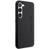 Mercedes-AMG AMHCS23SBLSCA Carbon Stripe & Embossed cietais maciņš Samsung Galaxy S23 (S911), melns