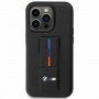 BMW Grip Stand Hot Stamp vāciņš Apple iPhone 14 / 15 / 13, melns