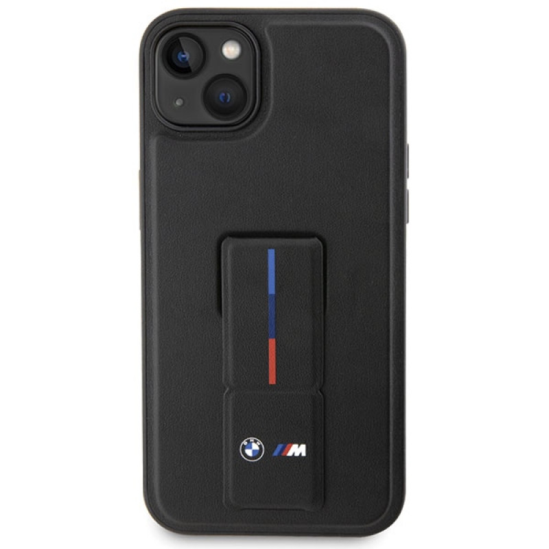 BMW Grip Stand Hot Stamp vāciņš Apple iPhone 14 / 15 / 13, melns
