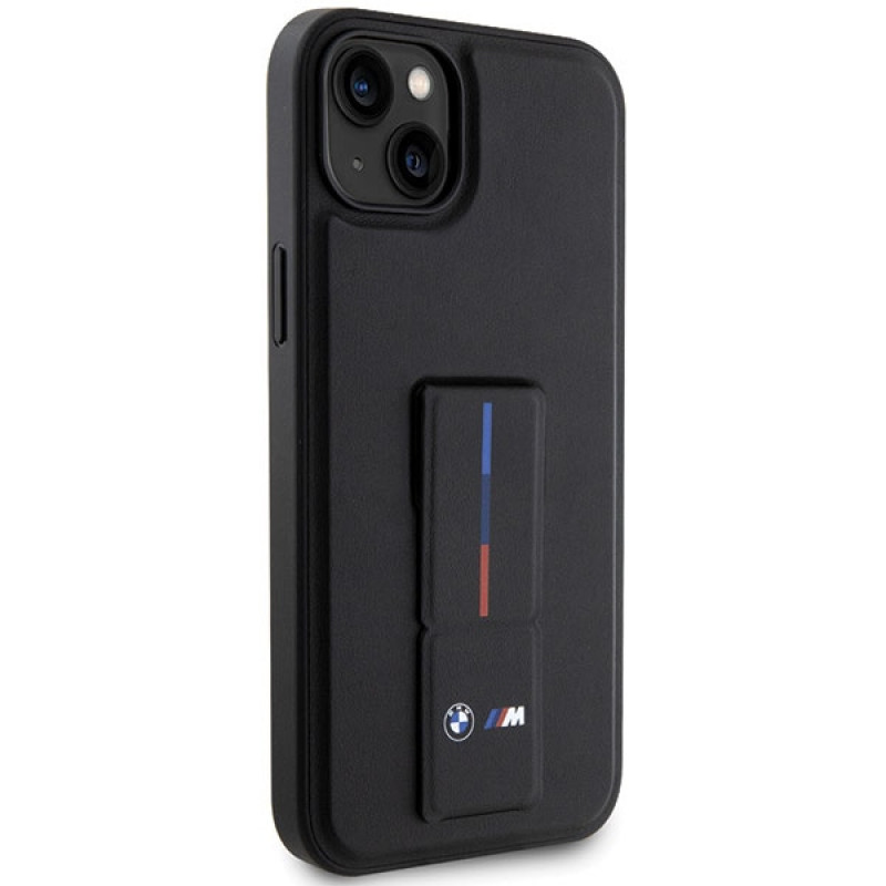BMW Grip Stand Hot Stamp vāciņš Apple iPhone 14 / 15 / 13, melns