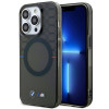 BMW BMHMP14LHGPK Pattern MagSafe cietais maciņš Apple iPhone 14 Pro, pelēks