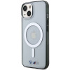 BMW BMHMP14MHCRS Silver Ring MagSafe cietais futrālis Apple iPhone 14 Plus / 15 Plus, caurspīdīgs