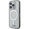 BMW BMHMP14XHCRS Silver Ring MagSafe cietais vāciņš Apple iPhone 14 Pro Max, caurspīdīgs