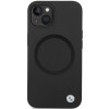 BMW BMHMP14SSILBK2 Signature Liquid Silicone MagSafe vāciņš Apple iPhone 14, melns