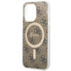 Guess GUHMP13LH4STW 4G MagSafe cietais maciņš Apple iPhone 13 Pro, brūns