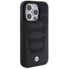 BMW BMHCP15X22RPSK Leather Seats Pattern cietais futrālis Apple iPhone 15 Pro Max, melns