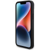 BMW BMHCP15M22NBCK Leather Carbon cietais maciņš Apple iPhone 15 Plus / 14 Plus, melns