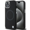BMW BMHMP15SSILBK2 Signature Liquid Silicone MagSafe vāciņš Apple iPhone 15, melns