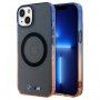 BMW BMHMP15MHTGE Gradient Bumper MagSafe cietais maciņš Apple iPhone 15 Plus / 14 Plus, pelēks