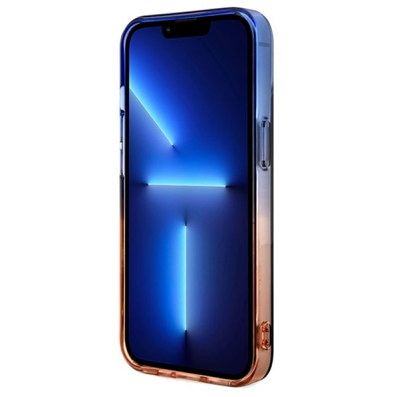 BMW BMHMP15MHTGE Gradient Bumper MagSafe cietais maciņš Apple iPhone 15 Plus / 14 Plus, pelēks