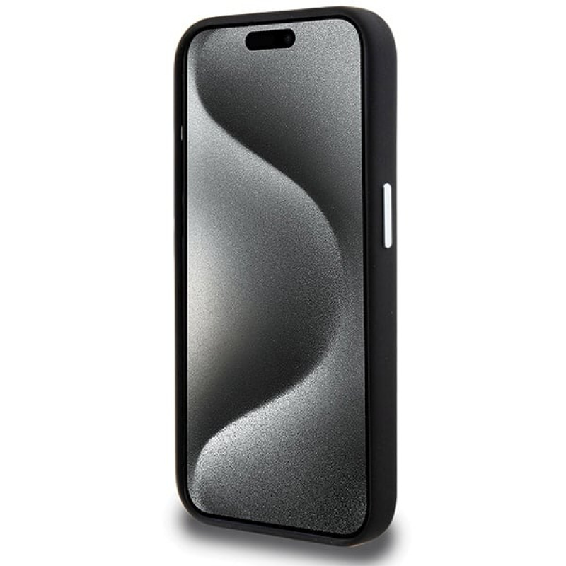 BMW BMHMP15XSILBK2 Signature Liquid Silicone MagSafe vāciņš Apple iPhone 15 Pro Max, melns