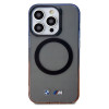 BMW BMHMP15XHTGE Gradient Bumper MagSafe cietais maciņš Apple iPhone 15 Pro Max, pelēks