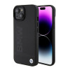 BMW BMHMP15SSLLBK Signature Logo Imprint MagSafe cietais futrālis Apple iPhone 15, melns