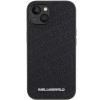 Karl Lagerfeld KLHCP15SPQKPMK Quilted K Pattern cietais maciņš Apple iPhone 15, melns
