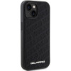 Karl Lagerfeld KLHCP15SPQKPMK Quilted K Pattern cietais maciņš Apple iPhone 15, melns