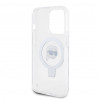 Karl Lagerfeld KLHMP15LHMRSKHH Ring Stand Karl Head MagSafe cietais maciņš Apple iPhone 15 Pro