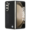 BMW BMHCZFD5SLLBK Signature Logo Imprint cietais maciņš Samsung Galaxy Z Fold5, melns