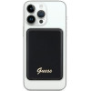 Guess GUPBM3ALGSGK ārējais akumulators 3000 mAh, 5 W, MagSafe Metal Script Logo, melns
