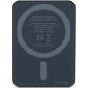 Guess GUPBM3ALGSGK ārējais akumulators 3000 mAh, 5 W, MagSafe Metal Script Logo, melns
