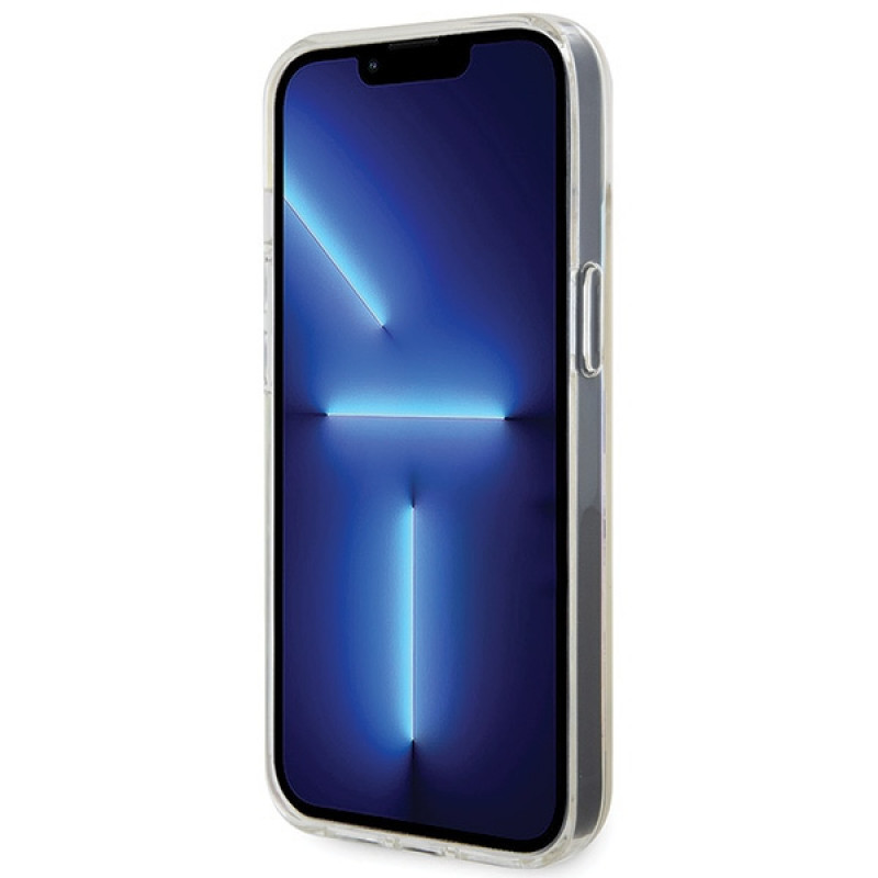 Guess GUHCP15SHDECMI IML Faceted Mirror Disco Iridescent cietais maciņš Apple iPhone 15, daudzkrāsu