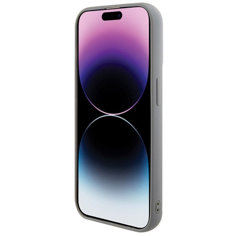 Guess GUHCP15LPSFDGSS Sequin Script Metal cietais maciņš Apple iPhone 15 Pro, sudraba