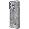 Guess GUHCP15XPSFDGSS Sequin Script Metal cietais maciņš Apple iPhone 15 Pro Max, sudraba