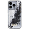 Guess GUHCP15XPSFDGSS Sequin Script Metal cietais maciņš Apple iPhone 15 Pro Max, sudraba