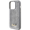 Guess GUHCP15XPSFDGSS Sequin Script Metal cietais maciņš Apple iPhone 15 Pro Max, sudraba