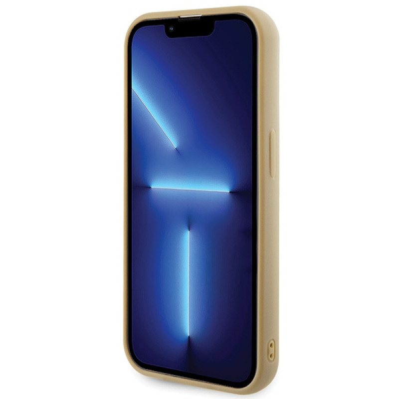 Guess GUHCP15LPMSDGSD Disco Metal Script cietais maciņš Apple iPhone 15 Pro, zelta