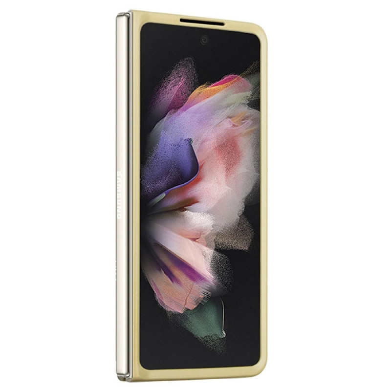 Guess GUHCZFD5HGGSHD Glitter Script cietais maciņš Samsung Galaxy Z Fold5, zelta