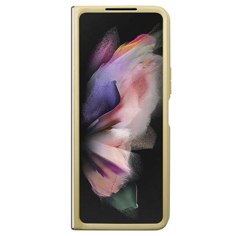 Guess GUHCZFD5HGGSHD Glitter Script cietais maciņš Samsung Galaxy Z Fold5, zelta