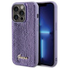 Guess GUHCP15XPSFDGSU Sequin Script Metal cietais maciņš Apple iPhone 15 Pro Max, purpura