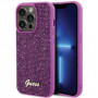 Guess GUHCP15XPMSDGSF Disco Metal Script cietais maciņš Apple iPhone 15 Pro Max, purpura
