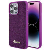 Guess GUHCP15XPMSDGSF Disco Metal Script cietais maciņš Apple iPhone 15 Pro Max, purpura