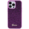 Guess GUHCP15XPMSDGSF Disco Metal Script cietais maciņš Apple iPhone 15 Pro Max, purpura