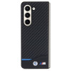 BMW BMHCZFD522NBCK Leather Carbon cietais futrālis Samsung Galaxy Z Fold5, melns