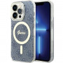 Guess GUHMP15XH4STB Apple iPhone 15 Pro Max cietais maciņš IML 4G MagSafe, zils (outlet)